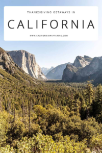 Stunning view of Yosemite Valley, California, perfect for Thanksgiving getaways.