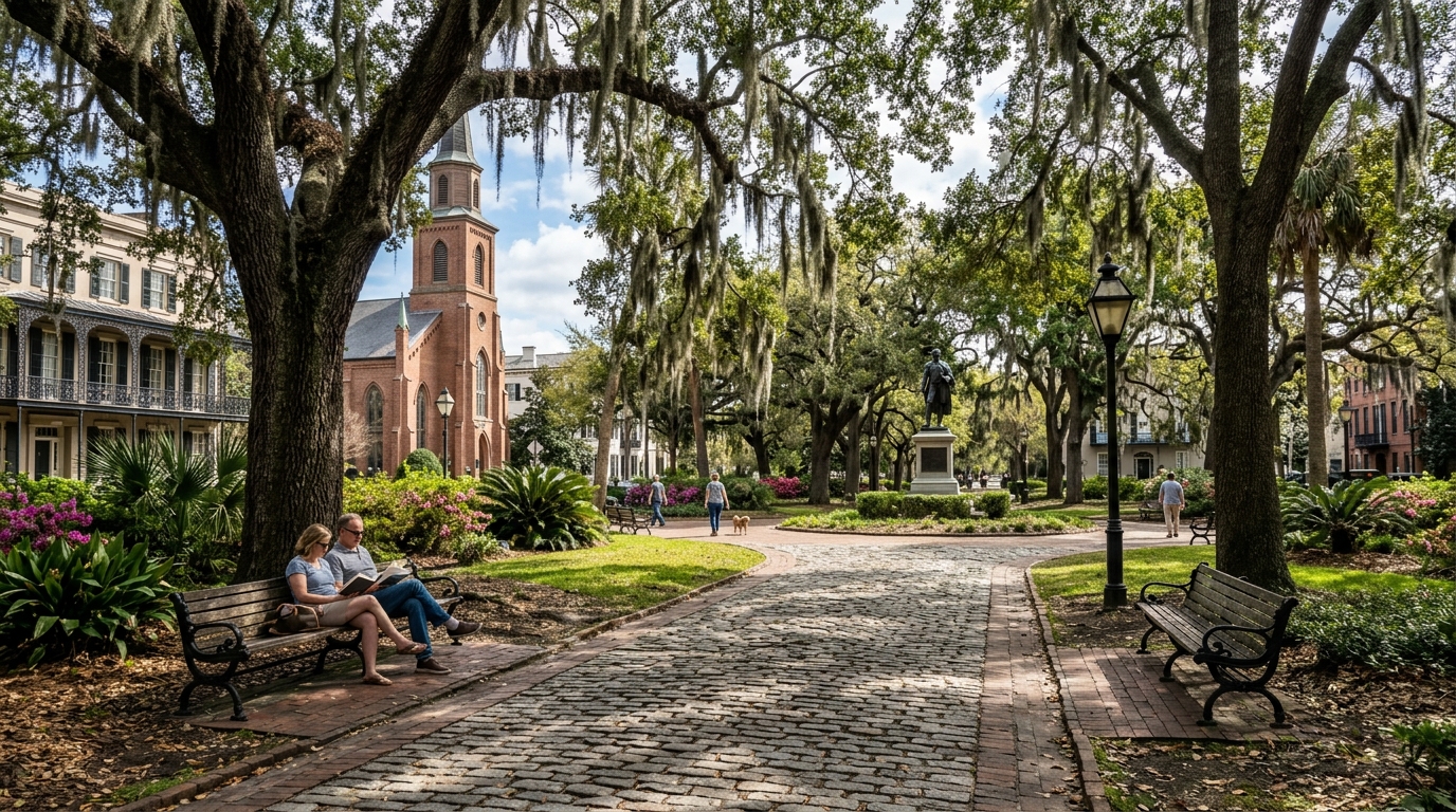 If this is your first trip, you probably have one simple question. What should you actually do here, and how much time do you need to do it right? This guide answers both, along with the things most other guides forget to mention, like what a realistic budget looks like and whether Savannah is safe if you are traveling alone.
This is a full guide to the best things to do in Savannah, Georgia for first time visitors, written so a total beginner can plan a trip from start to finish without getting overwhelmed.
How Many Days Do You Need in Savannah
Two full days is the minimum for a first visit. That gets you the Historic District, one museum, one meal on River Street, and time to just walk the squares.
Three days is the sweet spot. It adds breathing room for a day trip to Tybee Island, a proper ghost tour at night, and a slower morning in a coffee shop instead of rushing everywhere.
Four days works well if you want to add Bonaventure Cemetery, more museums, and a couple of the smaller neighborhoods like the Starland District. Savannah rewards slow travel more than most cities, so if your schedule allows it, give yourself the extra day.
Getting Around Savannah
The Historic District is small and almost entirely walkable. Most of the squares, River Street, and the main restaurants sit within a fifteen minute walk of each other.
For Tybee Island, you will need a car or a rideshare, since it sits about eighteen miles east of downtown. If you are not renting a car for the whole trip, booking a rideshare just for that one day trip is the easiest option.
The free Savannah Belles Ferry crosses the river in a few minutes and gives you a nice view without costing anything. Parking downtown can be tight and expensive, so if you do rent a car, look into a hotel that includes parking, since street parking fills up fast during peak season.
Best Things to Do in Savannah, Georgia for First Time Visitors
Walk Through Forsyth Park
Start here. Forsyth Park is the heart of Savannah, thirty acres of oak trees, walking paths, and that famous white fountain everyone photographs. On Saturday mornings a farmers market takes over the south end, with local produce and food stalls. It is free, it is beautiful, and it is the easiest way to understand why people fall for this city.
Explore the Historic District Squares
Savannah has 22 public squares spread across the Historic District, each one a little different. Some have monuments, some have benches under huge oak canopies, some are just quiet corners with a bench and a view. You do not need a plan here. Just start walking and let one square lead to the next. This alone can fill half a day and it costs nothing.
Stroll Along River Street
River Street runs along the Savannah River and is lined with old cotton warehouses turned into shops, candy stores, and restaurants. It gets busy, especially in the evening, but it is worth seeing at least once, ideally around sunset when the light hits the water.
Take a Riverboat Cruise
The Georgia Queen riverboat runs sightseeing, lunch, and dinner cruises along the river. It is a relaxed way to see the port and the skyline from the water, and a good option if you want a slower afternoon after a morning of walking.
Visit Bonaventure Cemetery
This one surprises people. Bonaventure Cemetery sits along the river a short drive from downtown, and it is genuinely one of the most beautiful places in Savannah, not just one of the spookiest. Moss covered oaks, ornate statues, and quiet paths make it worth an hour or two, especially early in the morning when it is nearly empty.
Go on a Ghost Tour at Night
Savannah is considered one of the most haunted cities in America, and a nighttime ghost walking tour is one of the most popular first time visitor activities for a reason. You will hear real local history mixed in with the ghost stories, and it is a fun, easy way to see the squares from a different angle after dark.
Day Trip to Tybee Island
Tybee Island is about twenty minutes from downtown and gives you a completely different side of the trip, sandy beaches, a lighthouse you can climb, and fresh seafood right on the water. If your schedule allows a third day, this is the one to add.
Visit the SCAD Museum of Art and Telfair Museums
Savannah has a serious art scene thanks to the Savannah College of Art and Design. The SCAD Museum of Art is housed in a beautifully restored building and rotates modern exhibits. The Telfair Museums, spread across three historic sites, cover everything from decorative arts to Southern history. Both are worth a couple of hours if museums are your thing.
Eat Your Way Through Southern Food
Savannah takes food seriously. Try shrimp and grits, a proper low country boil, and biscuits that will ruin every other biscuit for you. Leopold's Ice Cream has been a local institution for decades and is worth the short wait. Foxy Loxy Café is a favorite for coffee and a relaxed lunch in the Starland District.
Browse the Independent Bookstores
Savannah has a genuine literary streak. E. Shaver Bookseller and The Book Lady are both worth a slow browse, especially if you want a break from walking and a souvenir that is not a magnet.
What Other Savannah Guides Miss
Most Savannah guides stop at the attraction list. Here is what they usually leave out, and what first time visitors actually ask.
A Realistic Budget for Savannah
Budget travelers staying outside the immediate Historic District, walking most places, and eating one sit down meal a day can manage on around 90 to 130 dollars per day. Mid range travelers staying downtown with a couple of paid tours and nicer meals should plan for 200 to 280 dollars per day. Many of the best things to do, like walking the squares and Forsyth Park, are completely free, which keeps the daily cost lower than most people expect.
Is Savannah Safe for Solo Female Travelers
Yes, generally. The Historic District is well lit, walkable, and busy with other tourists well into the evening. River Street can get rowdy on weekend nights, so the same common sense that applies to any city nightlife area applies here. Daytime exploring alone in the squares and parks is very comfortable, and locals tend to be genuinely friendly and quick to help if you look lost. If you are planning more solo trips after this one, the guide on whether Southeast Asia is safe for solo female travelers is a useful read for comparing safety across very different destinations.
Best Time of Year to Visit
Spring, from March through May, is the best time to visit Savannah. The weather is warm but not brutal, and the azaleas are in bloom across the squares. Fall, from late September through November, is a close second. Summer is hot and humid enough to affect how much walking you actually want to do, so plan for slower mornings and evenings if you visit then.
Practical Packing Tips for Savannah
You will be walking a lot, mostly on uneven brick and cobblestone, so comfortable shoes matter more here than in most cities. A pair of proper walking shoes built for travel makes a real difference by day three.
Summer humidity is no joke, and even spring afternoons can get warm fast. A packable wide brim sun hat and a good insulated water bottle will keep you comfortable during long walks between squares.
Savannah's parks and cemeteries sit close to marshland, so bring insect repellent, especially for evening ghost tours or a Tybee Island beach day.
Between navigating with your phone, taking photos in every square, and using it for tickets and rideshares, your battery will not last a full day of sightseeing. A compact portable phone charger is one of those small things that saves the whole day. This is the same advice covered in more detail in the guide to travel accessories smart travelers never leave behind, which is worth a look before any trip, not just this one.
Savannah With Kids or as a Family Trip
Forsyth Park has two playgrounds, so it works well for younger kids who need to burn energy between museum stops. The riverboat cruise is an easy win for families, since kids generally enjoy being on the water. Ghost tours can be adjusted, many companies run lighter, family friendly versions earlier in the evening instead of the late night adult tours.
Frequently Asked Questions
How many days do you need in Savannah? Two days covers the highlights. Three days is ideal and allows time for a Tybee Island day trip. Four days suits anyone who wants a slower pace with more museums and neighborhoods.
Is Savannah walkable? Yes. The Historic District, where most attractions sit, is compact and easy to explore entirely on foot.
What is Savannah best known for? Its historic squares, oak trees draped in Spanish moss, Southern food, and reputation as one of the most haunted cities in America.
Is Savannah expensive? Not particularly. Many top activities, like walking the squares and Forsyth Park, are free. A realistic mid range budget is around 200 to 280 dollars per day including hotel, food, and one or two paid tours.
Do I need a car in Savannah? Not for the Historic District. You will want a car or rideshare only for Tybee Island or Bonaventure Cemetery, both a short drive from downtown.
What is the best time to visit Savannah? Spring, from March through May, offers the best weather and blooming azaleas. Fall is a close second with milder temperatures than summer.
Is Savannah safe for solo female travelers? Yes, generally. The Historic District is walkable and well populated with visitors throughout the day and most of the evening. Standard nighttime awareness applies around River Street on weekends.
Final Thoughts
Savannah is one of those cities that works whether you have two days or five. The squares alone could fill an entire trip, and the food, history, and slower pace give you a reason to come back. If you are building out a longer Southern U.S. itinerary, pairing Savannah with the guide to the best things to do in Nashville for first timers makes for a great two city trip, and if beach time is on your list too, the roundup of charming beach towns in Florida is worth checking before you finalize your route. You can also browse more USA destination guides on the site for other ideas nearby.
Come for the squares. Stay for the food. Leave already planning your next visit.