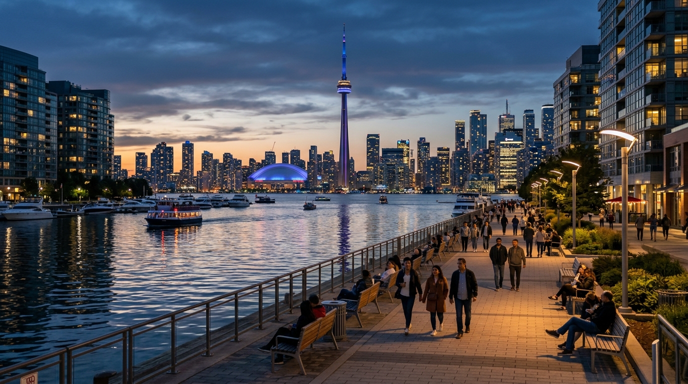 Toronto waterfront promenade
