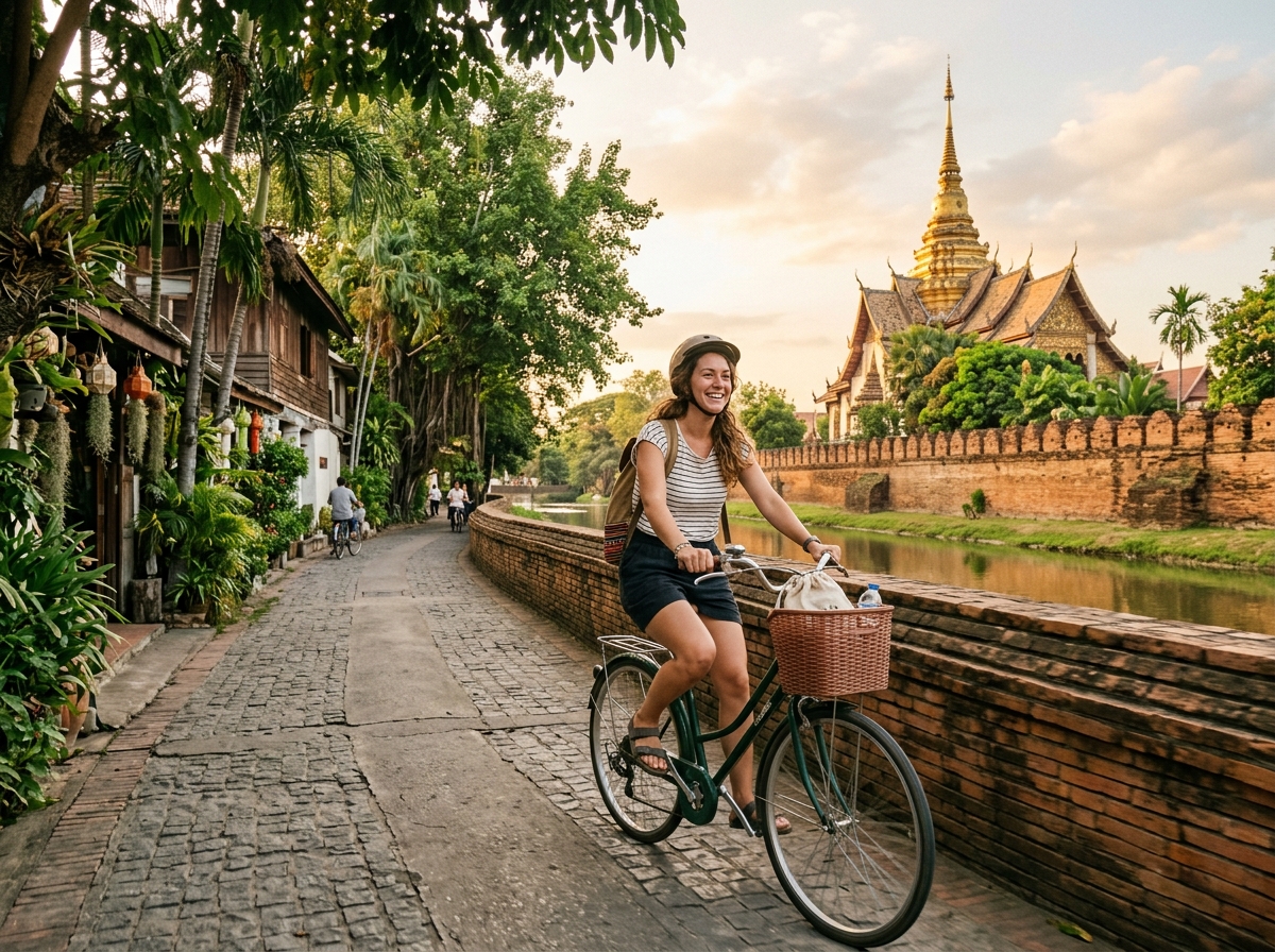 cycling girl
