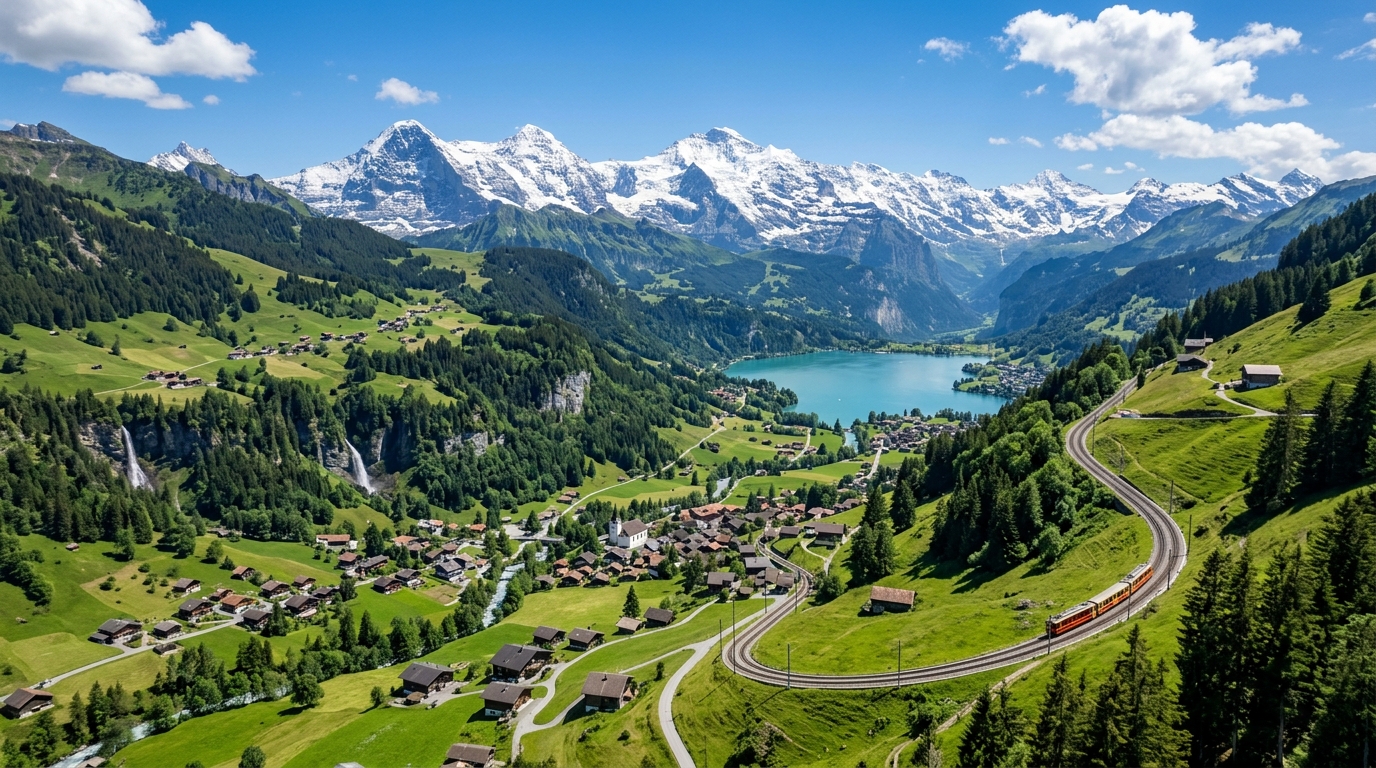 Scenic Swiss Alps Landscape