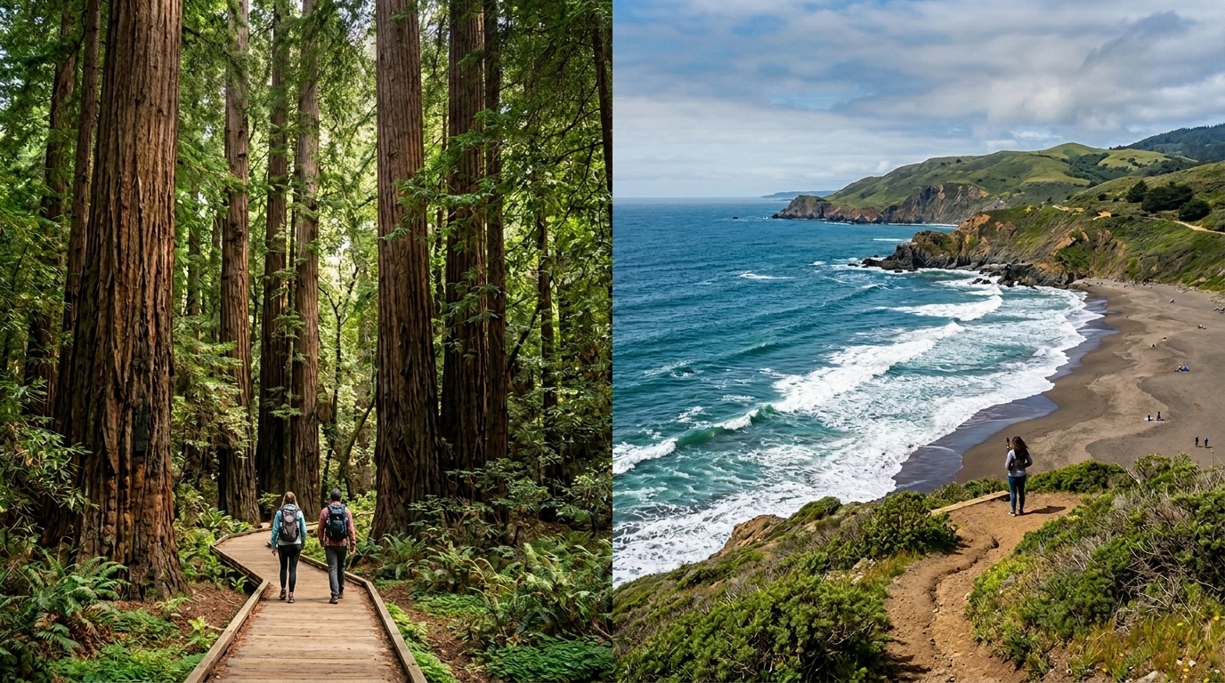 Visit Muir Woods or Muir Beach 