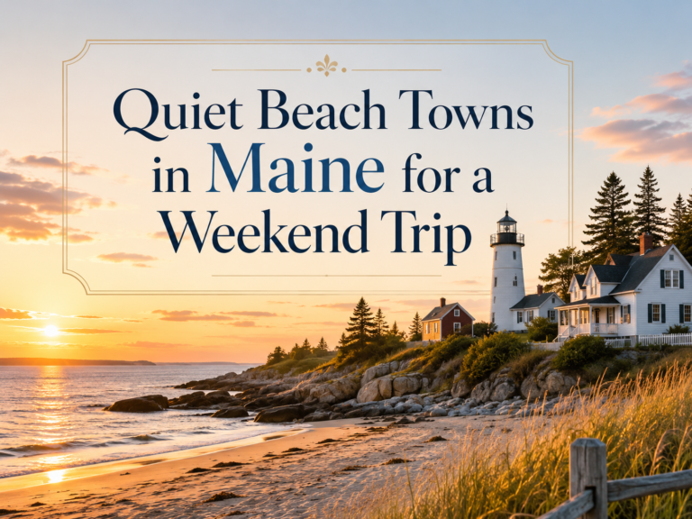 Quiet Beach Towns in Maine for a Weekend Trip