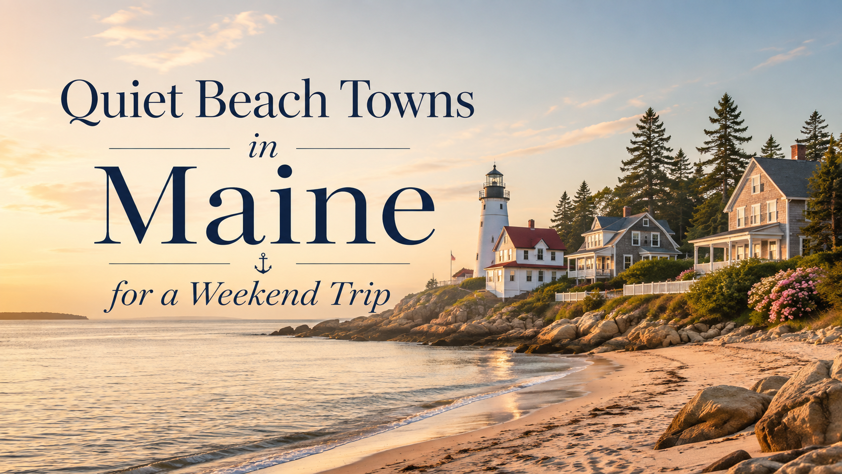 Quiet Beach Towns in Maine for a Weekend Trip