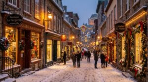 If you are trying to figure out the best things to do in Quebec City in winter, you are in the right place. This guide covers the fun activities, the food, the events, what to pack, how much money to budget, and a simple day by day plan you can copy. We wrote this after checking what other travel guides say about Quebec City in winter, and we noticed most of them miss a few big things. They talk about the pretty photos but skip the practical stuff, like how cold it really gets, how much a trip costs, and how to dress so you actually enjoy yourself instead of freezing. We fixed that here. Why Winter Is the Best Time to Visit Quebec City Quebec City is one of the oldest cities in North America. Old Quebec, the historic part of the city, is even a UNESCO World Heritage Site, protected for its European style streets and buildings that go back to the 1600s. You can read more about its history on Wikipedia's Old Quebec page. In summer, the city is pretty. In winter, it feels magical. Snow covers the rooftops of Petit Champlain. Christmas lights glow along the stone walls. Horse drawn sleighs move through Old Quebec. You get ice skating, a real ice hotel, a giant winter carnival, and warm food everywhere you turn. This is also why so many travel writers call it one of the best winter destinations in North America. So if you are searching for the best things to do in Quebec City in winter, know that winter is not the backup season here. For many visitors, it is the main reason to come. When to Visit and What the Weather Is Like Winter in Quebec City runs from December through March. Here is a simple breakdown so you know what to expect. December: Snow starts to stick, Christmas markets open, temperatures sit around 5 to minus 10 degrees Celsius (23 to 41 degrees Fahrenheit) January: The coldest month, often minus 10 to minus 20 degrees Celsius (0 to 14 degrees Fahrenheit) February: Just as cold as January, but this is Carnaval season, so the streets are busiest and most fun March: Temperatures start rising, snow is still around early in the month, and activities slowly wind down If you want the full festival experience, go in late January through mid February. If you want fewer crowds but still plenty of snow, December or early March work well. Best Things to Do in Quebec City in Winter Here is our full list, starting with the most popular picks and moving into the smaller gems most guides skip. 1. Walk Through Old Quebec Covered in Snow This is free, easy, and honestly the best thing to do in Quebec City in winter for first time visitors. Just walk the streets of Old Quebec. Start at the Chateau Frontenac, head down to Petit Champlain, and wander through Place Royale. The narrow streets look completely different under snow, and every corner feels like a postcard. 2. Slide Down the Toboggan Run at Dufferin Terrace Right next to the Chateau Frontenac is a wooden toboggan slide that has been there since the 1800s. You sit on a sled, get pushed off, and slide down at a decent speed with a view of the Saint Lawrence River in front of you. It costs a small fee per ride and is fun for kids and adults. 3. Go to Carnaval de Québec This is the world's largest winter carnival, and it has been running since 1894. The 2026 edition runs from February 6 to 15. You will find ice sculptures, night parades, an ice palace built for the mascot Bonhomme, snow slides, and dozens of outdoor activities across the city. Full details and the yearly schedule are on the official Carnaval de Québec website, and you can read the festival's background on its Wikipedia page. Tickets called Effigies give you access to most sites and come with small perks like a hot drink and maple taffy. Kids age 12 and under usually get in free. 4. Ice Skate at Place D'Youville This outdoor rink sits right next to the old fortified gates of the city and next to the Christmas Market. Rent skates on site, glide around for an hour, then warm up with a hot chocolate from one of the nearby cafes. It is one of the most scenic rinks you will find anywhere. 5. Spend a Night (or a Few Hours) at Hôtel de Glace This is Canada's only ice hotel, and it is rebuilt from scratch every single winter using thousands of tons of snow and ice. It usually opens in early January and stays open until March, weather depending. You can visit for a few hours to see the ice bar, the ice chapel, and the sculpted rooms, or you can actually sleep there in a proper sleeping bag on a bed made of ice. Either way, it is unlike anything else in North America. Check current dates and packages on the official Hôtel de Glace site. 6. Browse the Christmas Markets The German Christmas Market in Old Quebec runs from late November through late December. Think wooden kiosks, string lights, mulled wine, and the smell of cinnamon and sausages in the cold air. Once that wraps up, Le Grand Marché hosts its own holiday market with local food and gifts. 7. See Montmorency Falls in Winter Just outside the city is Montmorency Falls, and it is actually taller than Niagara Falls. In winter, the mist from the falls freezes and builds up into a giant cone of ice at the bottom, which locals call the sugar loaf. You can walk across the suspension bridge above the falls or take the cable car for a better view. It is an easy half day trip from downtown. 8. Try Snow Tubing, Skiing, or Dog Sledding Quebec City sits close to several ski resorts, including Le Massif de Charlevoix and Stoneham. Village Vacances Valcartier, the same resort that hosts the ice hotel, has one of the largest snow tubing parks in Eastern Canada plus an indoor water park to warm up in after. If you want something different, book a dog sledding tour through the forest just outside the city. It is a bucket list activity for a lot of visitors. 9. Warm Up at a Nordic Spa Places like Strøm Spa and Le Germain Spa let you move between outdoor hot tubs, saunas, and cold plunge pools while snow falls around you. It sounds strange until you try it. The contrast between the heat and the cold air is one of the most relaxing things you can do on a winter trip. 10. Eat Your Way Through Winter Comfort Food Food is a big part of any Quebec City winter trip. Here is what to try: Poutine: fries, cheese curds, and gravy, the ultimate Quebec comfort food Tourtière: a warm meat pie, perfect after a cold day outside Maple taffy (tire d'érable): hot maple syrup poured on fresh snow and rolled onto a stick Sugar pie: a rich, sweet dessert that pairs well with coffee Ice cider and ice wine: local drinks made from grapes and apples frozen on the vine What Most Guides Get Wrong (The Content Gap Section) We read through the top ranking articles on this topic, and almost all of them focus only on the list of activities. Here is what they leave out. How to Dress for Quebec City Winter Locals dress in layers, not one thick coat. Here is a simple system that actually works: Base layer: thermal top and leggings that sit close to your skin Middle layer: a fleece or wool sweater for warmth Outer layer: a waterproof, windproof winter coat Feet: insulated, waterproof winter boots rated for at least minus 20 degrees Celsius, plus wool socks Extras: a warm hat that covers your ears, mittens over gloves, and a scarf or neck warmer A good pair of insulated boots makes the biggest difference. If yours are not rated for real winter cold, check these insulated winter boots on Amazon before your trip, since regular sneakers or fashion boots will leave your feet cold within minutes outside. Hand warmers are also worth packing, especially for long outdoor events like Carnaval or the toboggan run. A reusable hand warmer like this one heats up fast and can be reused again and again, so you are not throwing away disposable ones every day. How Much a Winter Trip to Quebec City Costs Most articles skip numbers completely, so here is a rough daily budget per person, in Canadian dollars: Budget traveler: 100 to 150 dollars a day (hostel or budget hotel, casual meals, walking and free activities) Mid range traveler: 200 to 300 dollars a day (comfortable hotel in Old Quebec, sit down meals, one or two paid activities like ice skating or the ice hotel) Higher end traveler: 350 dollars and up a day (boutique hotel, fine dining, private tours, an overnight stay at the ice hotel) Carnaval Effigy passes usually cost around 30 to 60 dollars, and a day visit to the ice hotel runs about 25 to 35 dollars per person. Is Quebec City Walkable in Winter? Yes, and this is actually one of the best parts of visiting. Old Quebec is small, and most major sights sit within a 20 minute walk of each other. The sidewalks in the tourist areas are cleared and salted regularly. Just wear boots with good grip, since some of the older stone streets and stairs, like the Breakneck Steps, do get slippery after fresh snow. Where to Stay Staying inside the walls of Old Quebec means you can walk to almost everything on this list. If you want a quieter, more budget friendly stay, look just outside the walls near Grande Allée, which is still a short walk or cheap taxi ride from the main sites. A Simple 3 Day Winter Itinerary Day 1: Walk Old Quebec, visit the Chateau Frontenac, ride the toboggan slide, ice skate at Place D'Youville, browse the Christmas Market if it is open. Day 2: Day trip to the Hôtel de Glace and Village Vacances Valcartier for snow tubing, or head to Montmorency Falls in the morning and a Nordic spa in the afternoon. Day 3: If you are visiting during Carnaval, spend the day at the festival sites. If not, try dog sledding or a ski day at a nearby resort, then finish with a poutine dinner in Old Quebec. If you are combining Quebec City with other winter spots in Canada, our Whistler travel guide and Toronto travel guide are worth checking too, since a lot of visitors build a bigger Canadian winter trip around these three cities. We also have a full Canada destinations hub if you want to keep exploring, plus a guide to budget friendly adventure trips in Canada if cost is your main concern. And if you are curious how the same country feels in warmer months, take a look at our roundup of the best summer destinations in Canada. Frequently Asked Questions Is Quebec City worth visiting in winter? Yes. Winter is actually the best season for a lot of visitors, since it brings the ice hotel, the winter carnival, Christmas markets, and snow covered streets that you will not see in summer. How cold does it get in Quebec City in winter? Temperatures usually sit between minus 10 and minus 20 degrees Celsius (0 to 14 degrees Fahrenheit) from January through February, though it can feel colder with wind chill. What should I pack for Quebec City in winter? Pack thermal layers, a waterproof winter coat, insulated boots rated for extreme cold, wool socks, a warm hat, gloves or mittens, and hand warmers for long outdoor events. How many days do I need in Quebec City in winter? Three days is enough to see Old Quebec, visit the ice hotel or Montmorency Falls, and enjoy one or two winter activities without rushing. When is Carnaval de Québec in 2026? The 2026 Quebec Winter Carnival runs from February 6 to 15. Is the Hôtel de Glace worth visiting? Yes, even just for a few hours. You do not have to sleep there to enjoy it. A day visit ticket lets you walk through the ice sculptures, chapel, and ice bar for a fraction of the overnight price. Is Quebec City safe to walk around in winter? Yes. The historic center is well maintained and well lit, and sidewalks in tourist areas are cleared regularly. Just wear boots with good traction for icy patches. Final Thoughts Quebec City in winter is not just pretty to look at. It is a season packed with real activities, from sliding down a 1800s toboggan run to sleeping on a bed made of ice. Whether you have one day or a full week, you will not run out of things to do. If you are still planning the rest of your trip, check the official Quebec City tourism guide to winter activities for updated hours and seasonal openings, since dates can shift slightly year to year depending on snowfall. And once you have your dates locked in, come back to this guide for the full list of the best things to do in Quebec City in winter, pack your warmest boots, and enjoy the snow.
