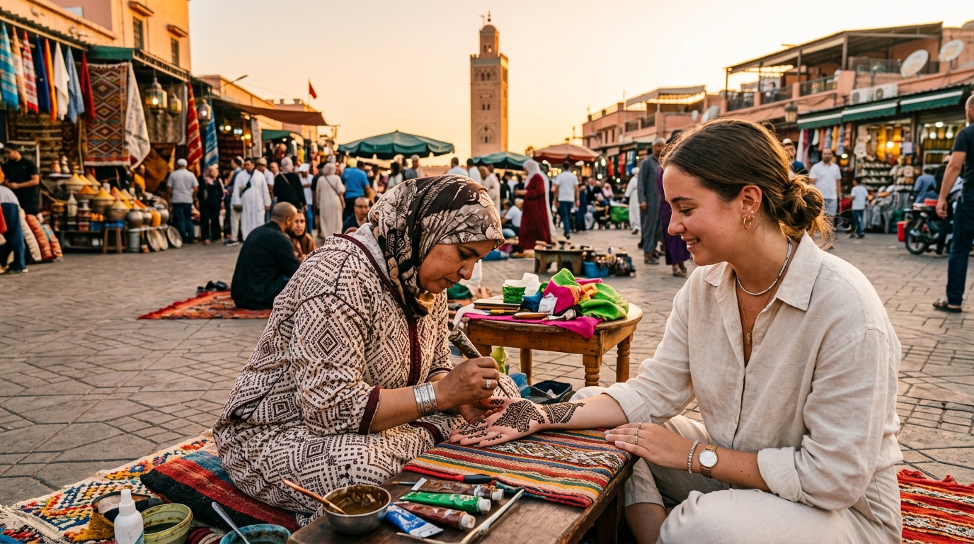 where to get henna done in Marrakech