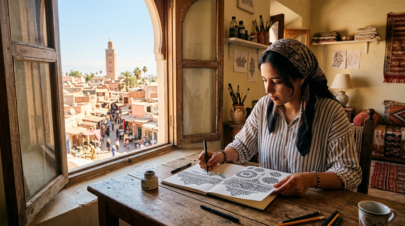where to get henna done in Marrakech