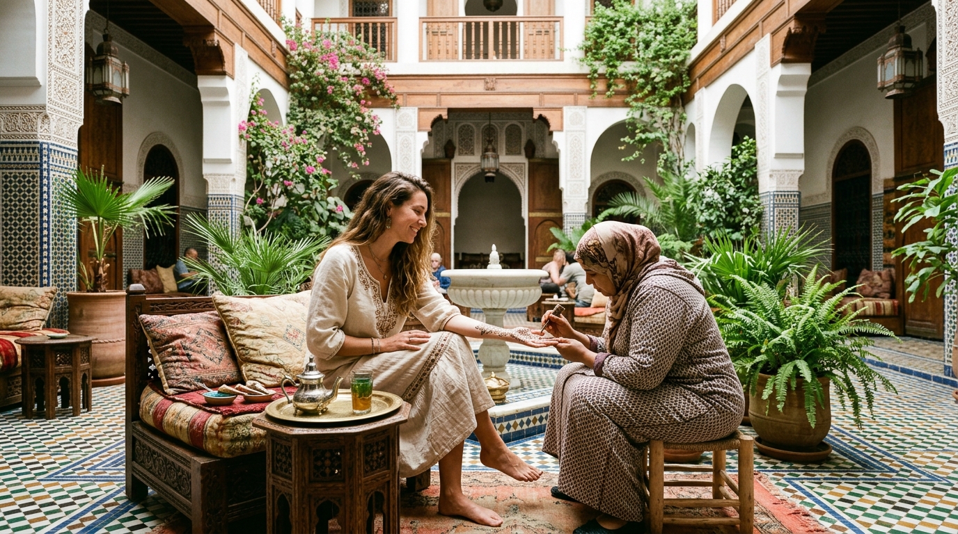 where to get henna done in Marrakech